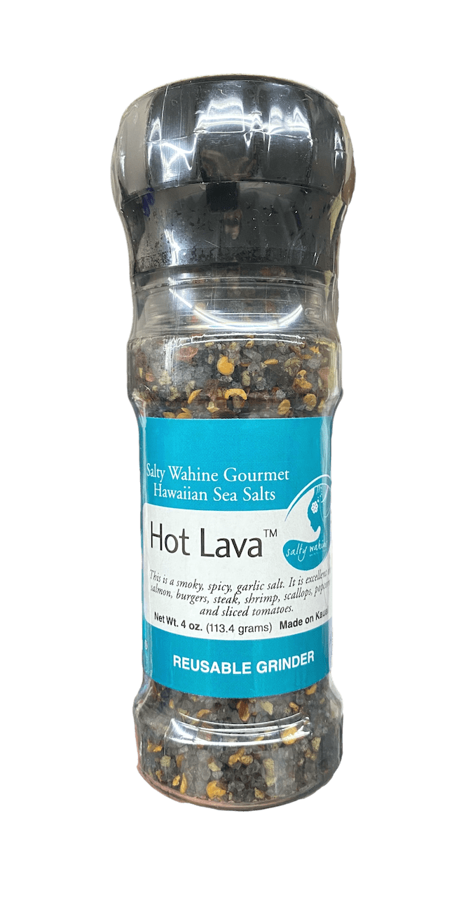 Salty Wahine Gourmet Sea Salt, Black Lava - 4 oz